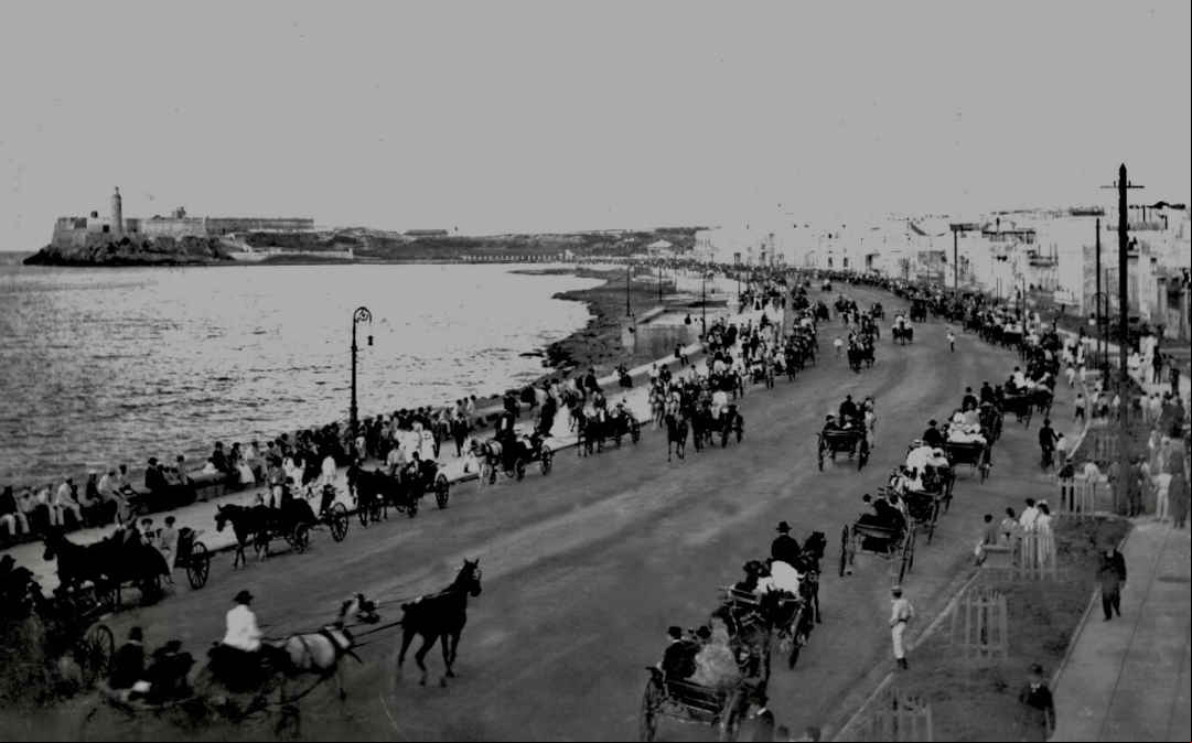 Segundo tramo del Malecón de la Habana que se extendía hasta la calle Belascoain Segundo tramo del Malecón de la Habana que se extendía hasta la calle Belascoain