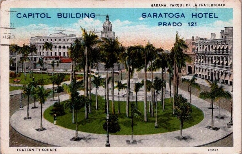 Paseo del Prado en la Habana, 1950, extremo sur donde finaliza Paseo del Prado en la Habana, 1950, extremo sur donde finaliza