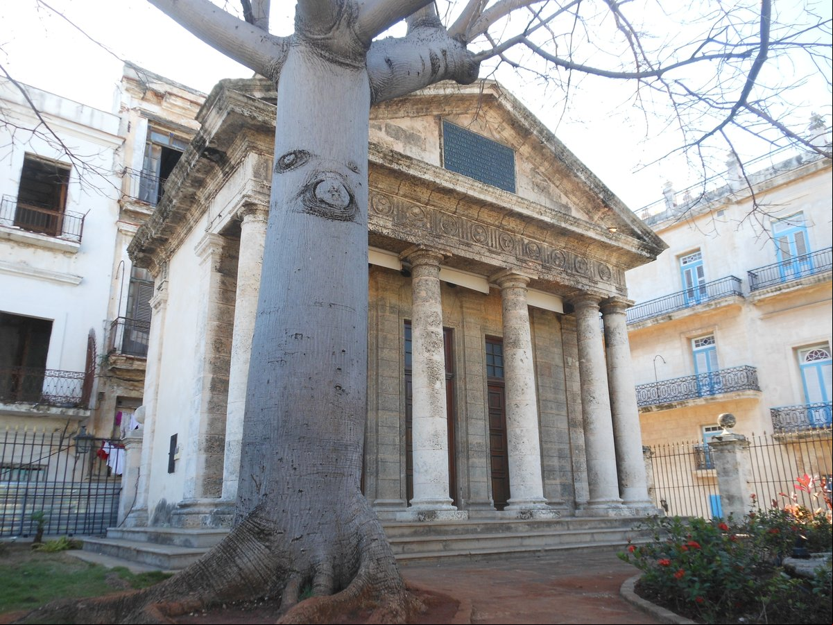 Edificio del Templete en la Plaza de Armas de la Habana Vieja, con la famosa ceiba a su lado Edificio del Templete en la Plaza de Armas de la Habana Vieja, con la famosa ceiba a su lado