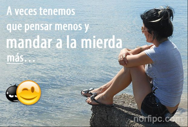 A veces tenemos que pensar menos y mandar a la mierda más Mensajes motivadores sobre la actitud, el esfuerzo y el sacrificio para alcanzar el éxito