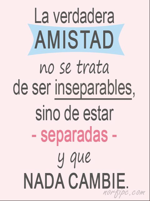 Hacer una amiga es una gracia, tener una buena amiga es un don, conservar una amiga es una virtud y ser tu amiga es un honor. #AmigasVerdaderas Frase sobre la amistad verdadera