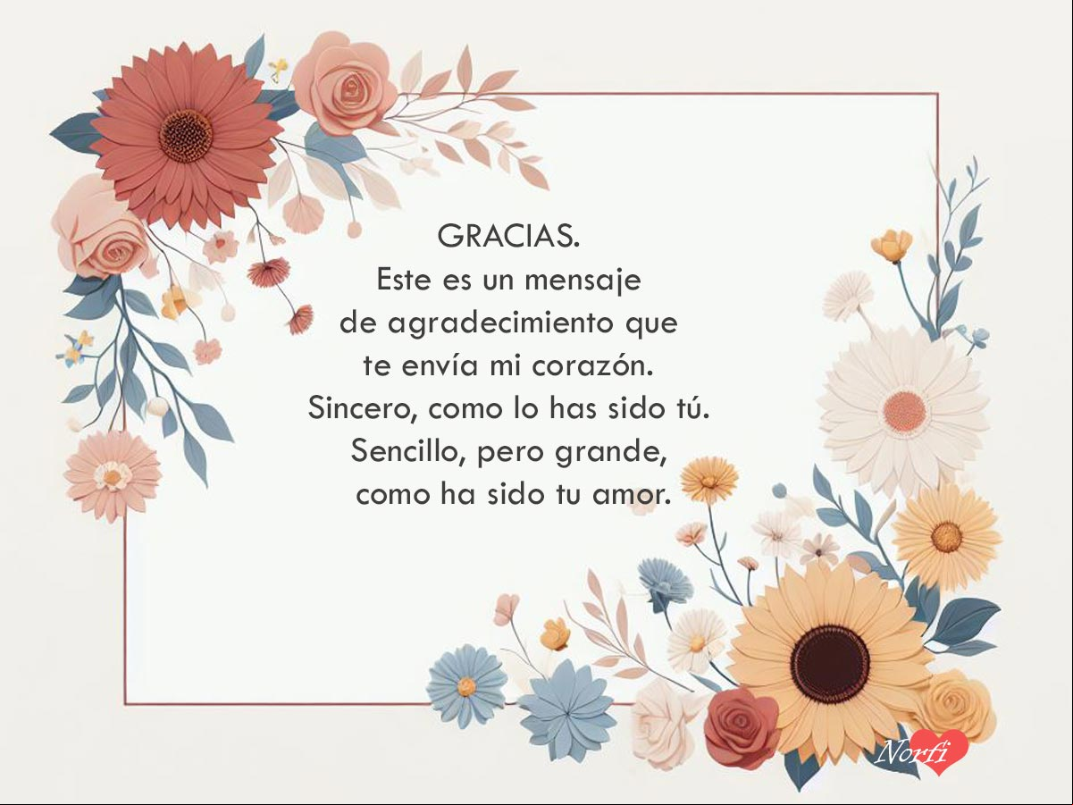 Mensaje de gratitud y agradecimiento