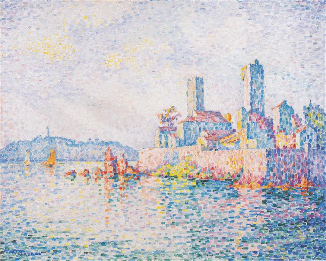 Paul Signac Antibes, The Towers, 1911, impresionismo Paul Signac Antibes, The Towers, 1911, impresionismo