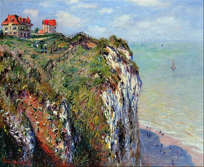 Claude Monet - Cliff at Dieppe, 1882 Claude Monet - Cliff at Dieppe, 1882