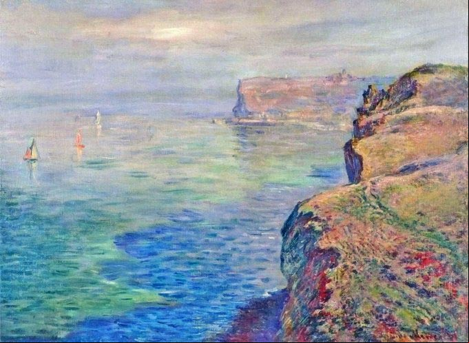 Claude Monet - Cliff at Grainval near Fecamp, 1881 Claude Monet - Cliff at Grainval near Fecamp, 1881