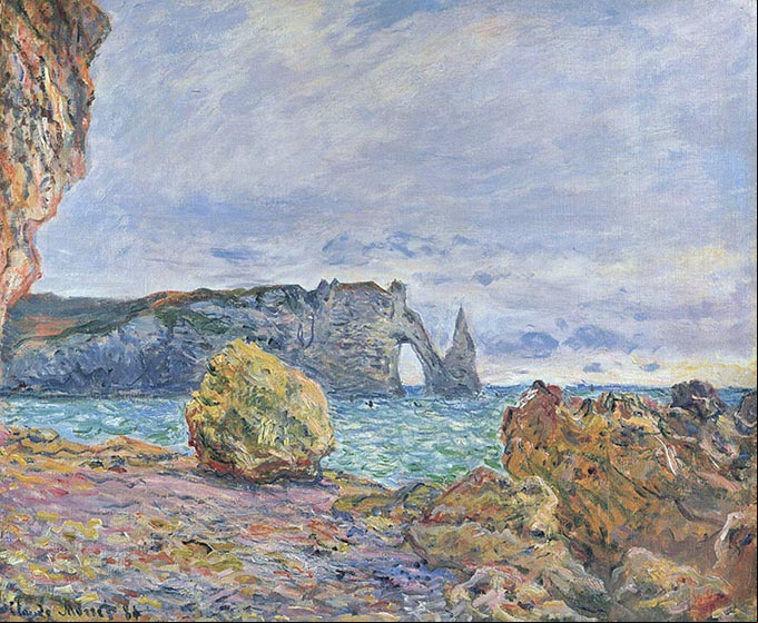 Claude Monet - Etretat, the Beach and the Porte d'Aval, 1883 Claude Monet - Etretat, the Beach and the Porte d'Aval, 1883
