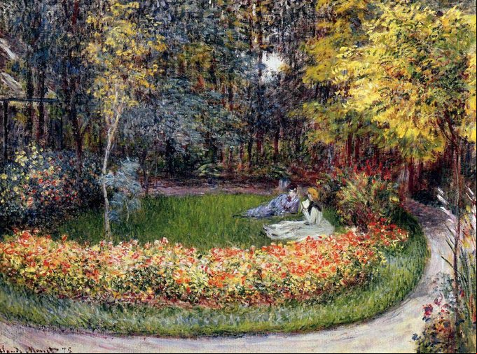 Claude Monet - In the Garden, 1875 Claude Monet - In the Garden, 1875