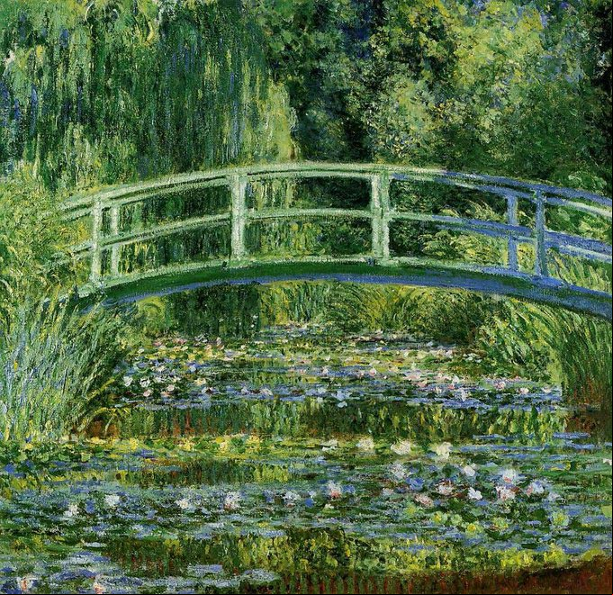 Claude Monet - The Japanese Bridge (The Water-Lily Pond), 1899 Claude Monet - The Japanese Bridge (The Water-Lily Pond), 1899