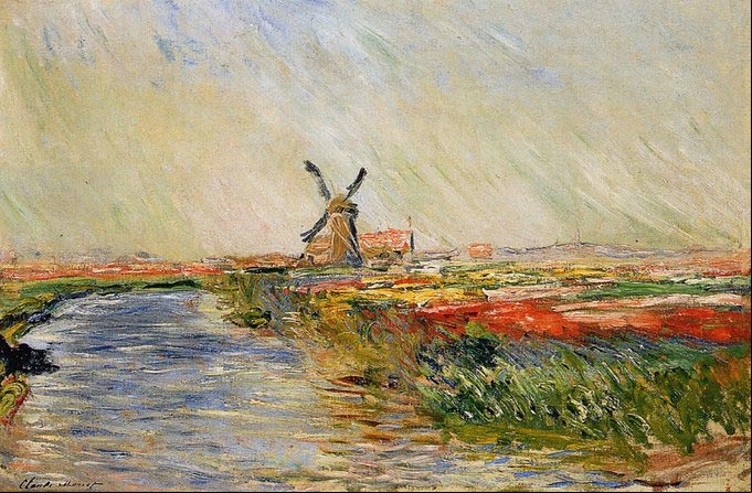 Claude Monet - Tulip Field in Holland, 1886 Claude Monet - Tulip Field in Holland, 1886