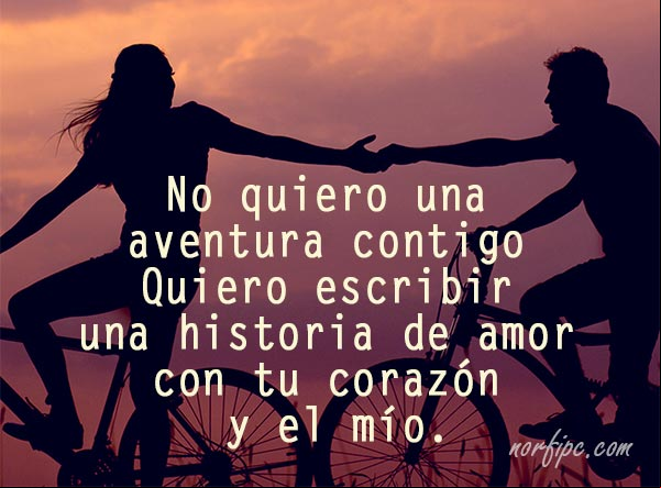 No quiero una aventura contigo, quiero escribir una historia de amor, con tu corazón y el mío. #ParaEnamorar Quiero escribir una historia de amor contigo. Para enamorar