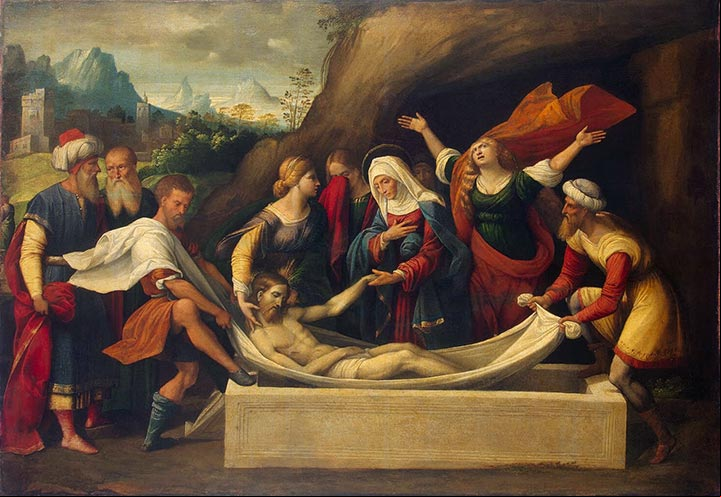 El Entierro de Jesus, Garofalo, 1520 El Entierro de Jesus, Garofalo, 1520