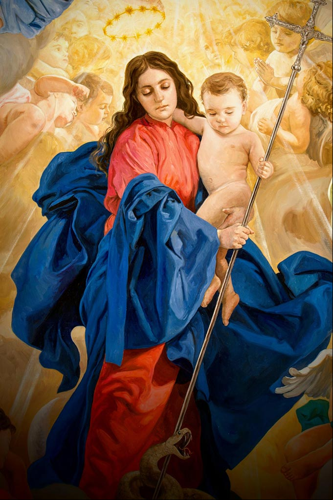 Imagen de la Inmaculada Concepción de María, obra del pintor Raúl Berzosa Imagen de la Inmaculada Concepción de María, obra del pintor Raúl Berzosa