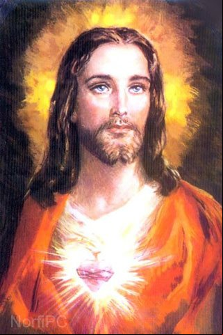 Pintura impresionista del Sagrado corazón de Jesús Fondo de pantalla cristiano para el movil: Pintura impresionista del Sagrado corazón de Jesús