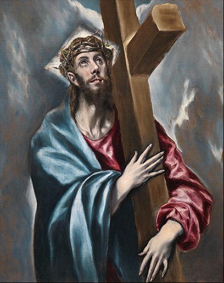 Jesús abrazado a la cruz. Cuadro de El Greco Jesús abrazado a la cruz. Cuadro de El Greco