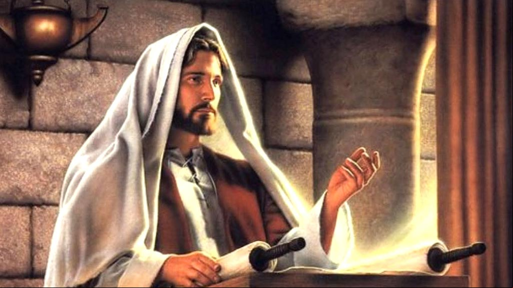 Jesús en el templo. Pintura de un pasaje de su vida que se describe en la Biblia. #ImagenesJesus Pintura de Jesús en el templo