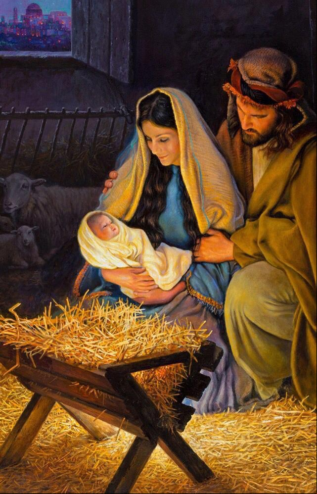 María y José con el Niño Jesús. #NacimientoJesus María y José con el Niño Jesús