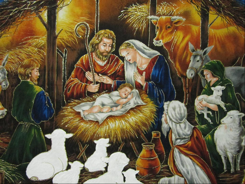 Antigua ilustración del Nacimiento de Jesús de Nazaret. #NacimientoJesus Antigua ilustración del Nacimiento de Jesús de Nazaret