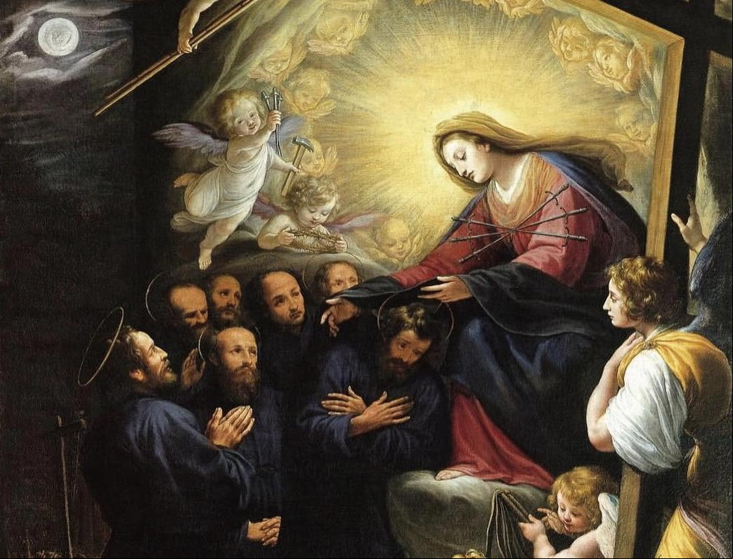 Imagen de los Siete Santos fundadores de la Orden de los Siervos de María Imagen de los Siete Santos fundadores de la Orden de los Siervos de María