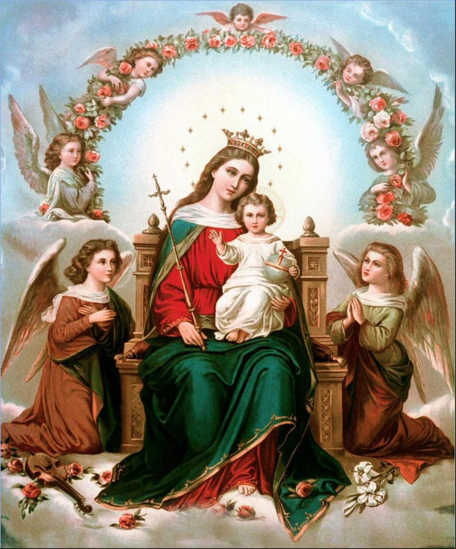 Imagen de María Auxiliadora o María Auxilio de los Cristianos Imagen de María Auxiliadora