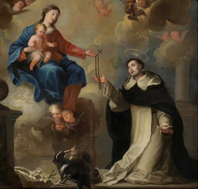 7 de octubre, fiesta de Nuestra Señora del Rosario Imagen de Nuestra Señora del Rosario