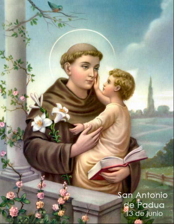 13 de junio San Antonio de Padua Imagen de San Antonio de Padua