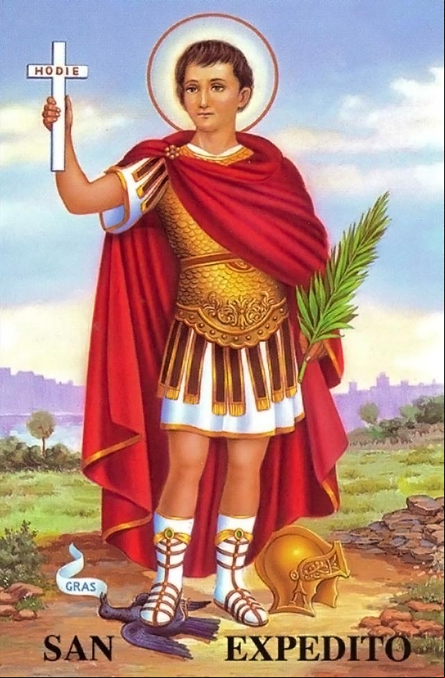 Imagen de San Expedito, santo patrono de las causas urgentes Imagen de San Expedito, santo patrono de las causas urgentes