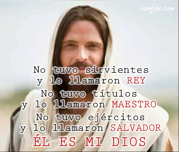 No tuvo sirviente y lo llamaron REY. No tuvo títulos y lo llamaron MAESTRO. No tuvo ejércitos y lo llamaron SALVADOR. Él es mi Dios, el que me cuida, protege y guía mis pasos. #FeEnDios No tuvo sirviente y lo llamaron REY