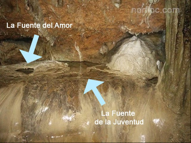 La Fuente de la Juventud y La Fuente del Amor, en la Cueva de Bellamar La Fuente de la Juventud y La Fuente del Amor, en la Cueva de Bellamar