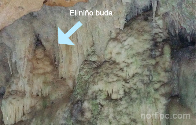 El niño buda en la Cueva de Bellamar El niño buda en la Cueva de Bellamar