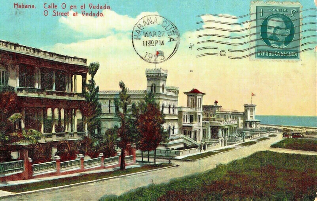 Antigua foto de La Calle O, el Vedado, Habana, 1923 Antigua foto de La Calle O, el Vedado, Habana, 1923