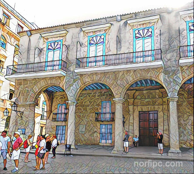 La casona de los condes de Casa Bayona en la Plaza de la Catedral La casona de los condes de Casa Bayona en la Plaza de la Catedral