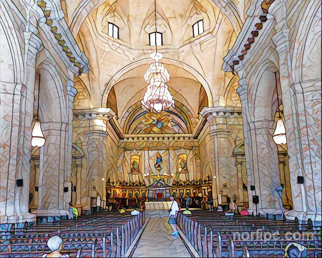 Nave central de la Catedral de la Habana, antigua iglesia de los jesuitas Nave central de la Catedral de la Habana, antigua iglesia de los jesuitas