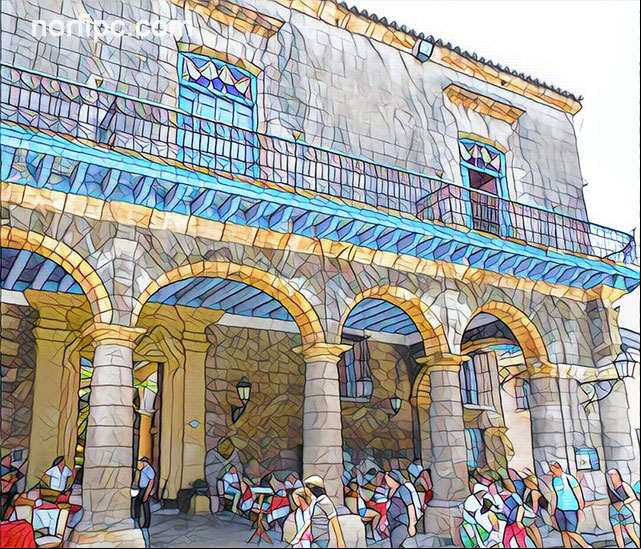 El Palacio del Marqués de Aguas Claras en la Plaza de la Catedral El Palacio del Marqués de Aguas Claras en la Plaza de la Catedral