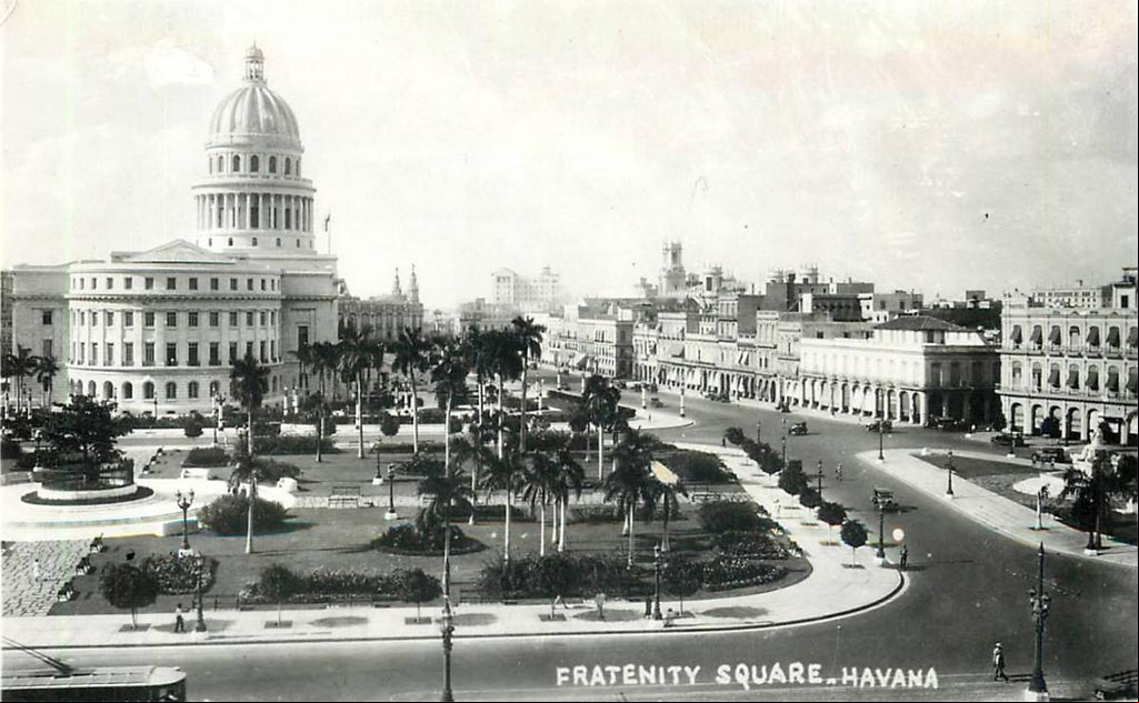 El Paseo del Prado, el Parque de la Fraternidad y el Capitolio de la Habana en 1940 El Paseo del Prado, el Parque de la Fraternidad y el Capitolio de la Habana en 1940