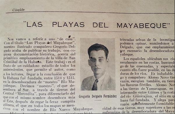 Artículo en la Revista Cúspide de Melena del Sur, creada por José Cabrera Díaz Artículo en la Revista Cúspide de Melena del Sur, creada por José Cabrera Díaz