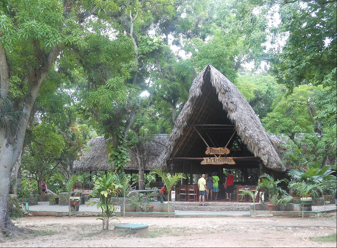 Ranchón La Arboleda, uno de los tres restaurantes con comida criolla a orillas del Rio Canímar Ranchón La Arboleda, uno de los tres restaurantes con comida criolla a orillas del Rio Canímar