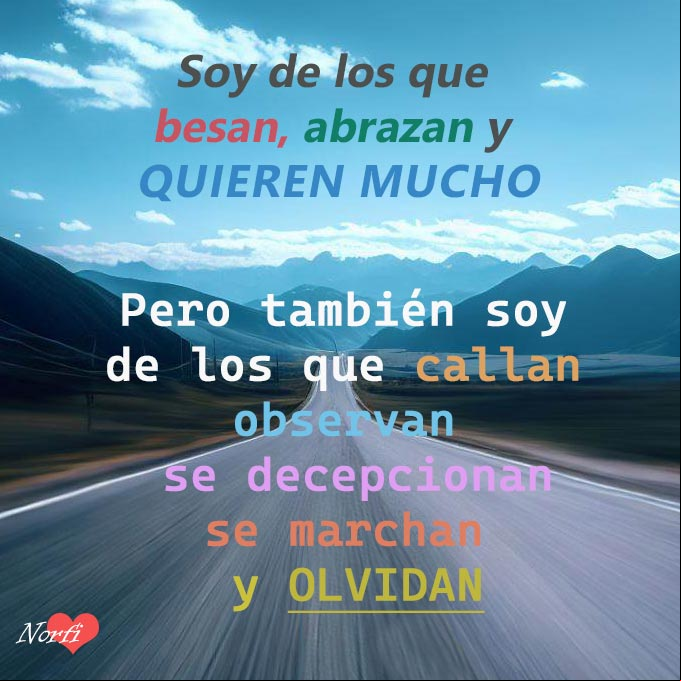 Carretera se pierde en la distancia