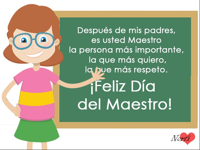 ¡Feliz Día del Maestro!