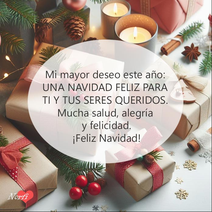 Adornos de Navidad con mensaje de felicitación