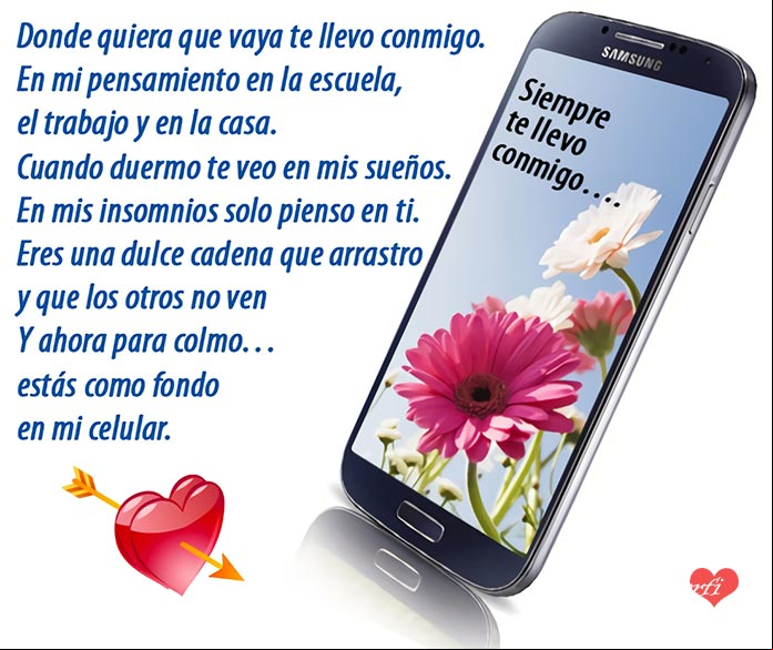 Donde quiera que vaya te llevo conmigo Poema de amor para alguien ausente: Donde quiera que vaya te llevo conmigo