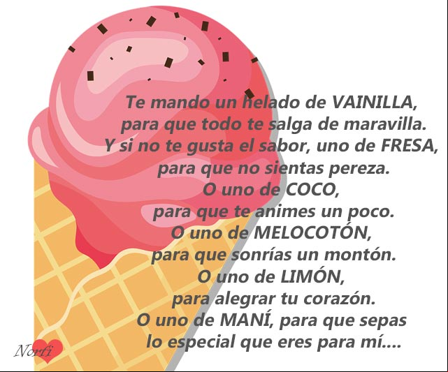 Te mando un helado Te mando un helado