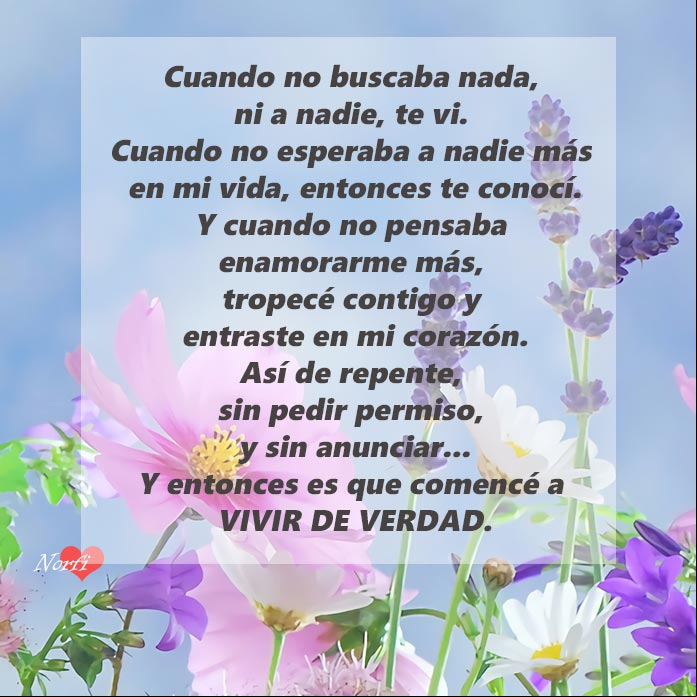Soy feliz cuando estoy contigo poema Contigo comencé a vivir de verdad