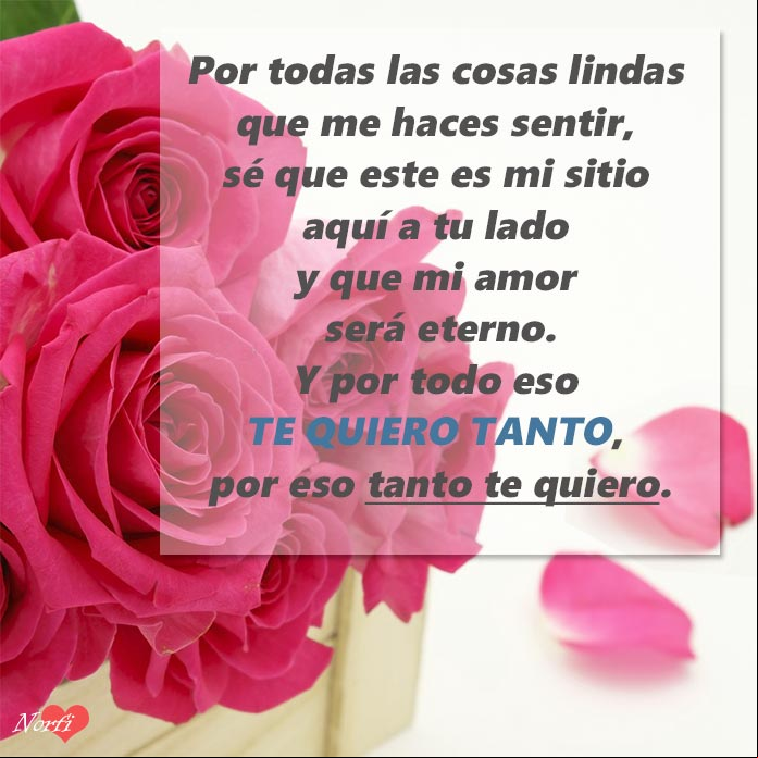 Por eso te quiero tanto Por eso te quiero tanto