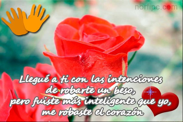 Imagen de amor para un enamorado: Me robaste el corazón. Imagen de amor para un enamorado: Me robaste el corazón.