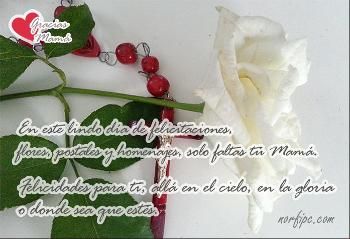 Versos para mi madre que murió, falleció y ahora está en el cielo