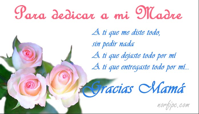 Palabras bonitas para dedicar a mi Mamá