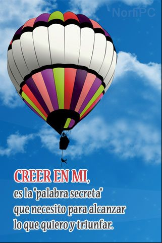 Imagen motivadora para el celular: CREER EN MI, es la palabra secreta para triunfar