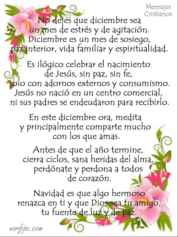 Diciembre es un mes de amor y de paz. #GraciasDios Diciembre es un mes de amor y paz