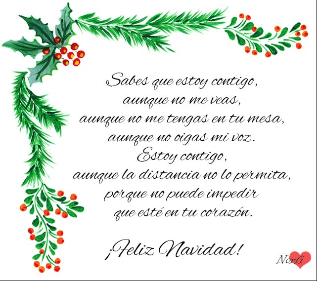Estoy contigo, aunque la distancia no lo permita, porque no puede impedir que esté en tu corazón. #Navidad Estoy contigo, aunque la distancia no lo permita, porque no puede impedir que esté en tu corazón