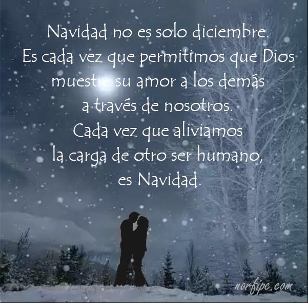 Navidad no es solo diciembre. Es cada vez que permitimos que Dios muestre su amor a los demás a través de nosotros. Cada vez que aliviamos la carga de otro ser humano, es Navidad. #Navidad Navidad no es solo diciembre